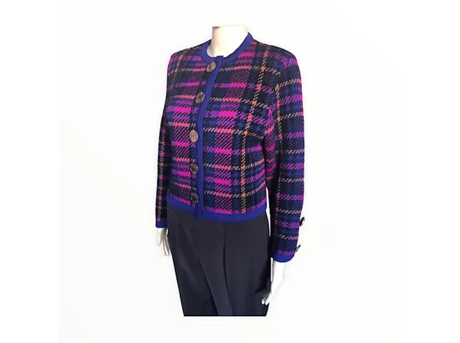 YVES SAINT LAURENT Prendas de punto Camiseta.fr 36 Viscosa Multicolor 