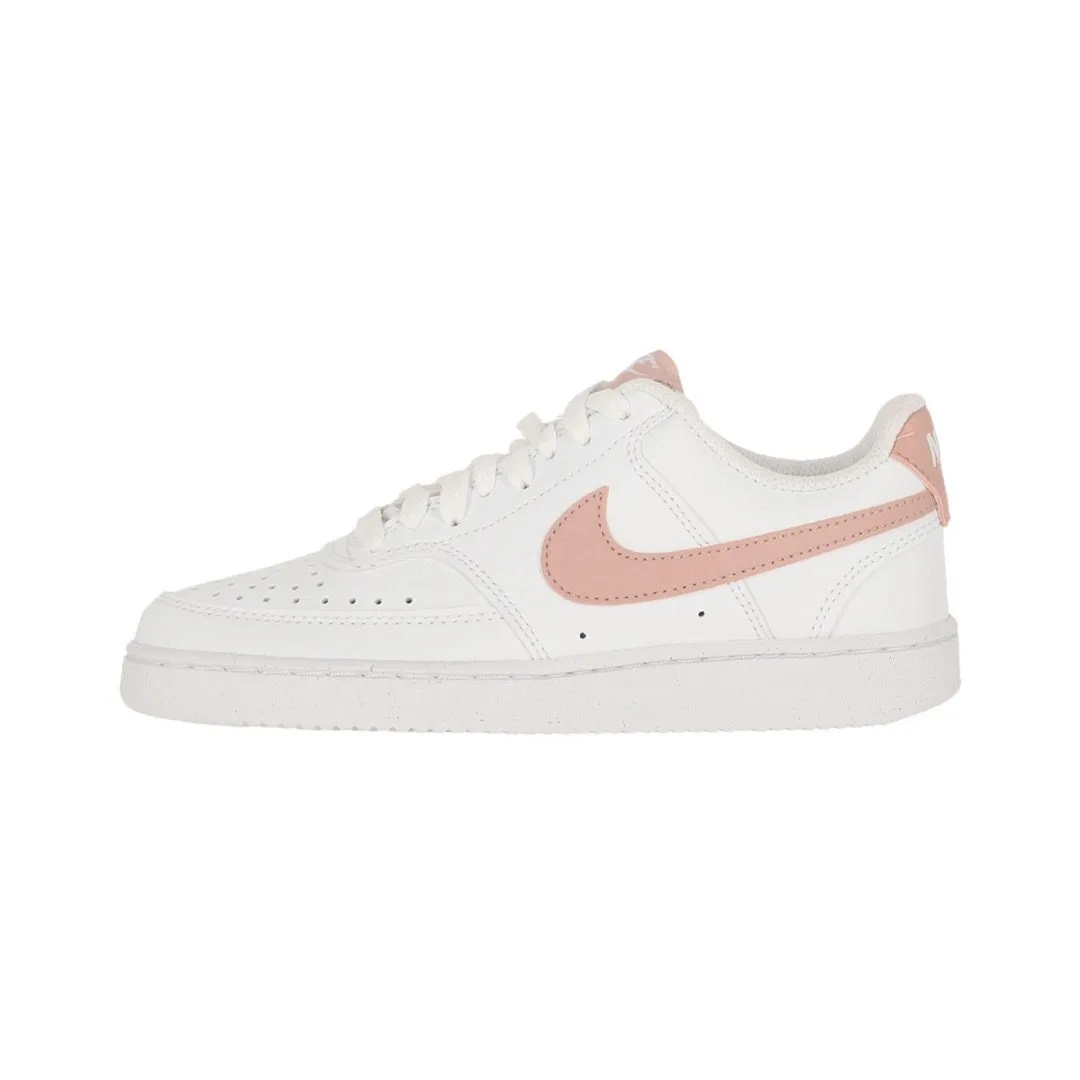 Zapatilla Nike Wmns Court Vision Low Next Nature White/Pink Oxford