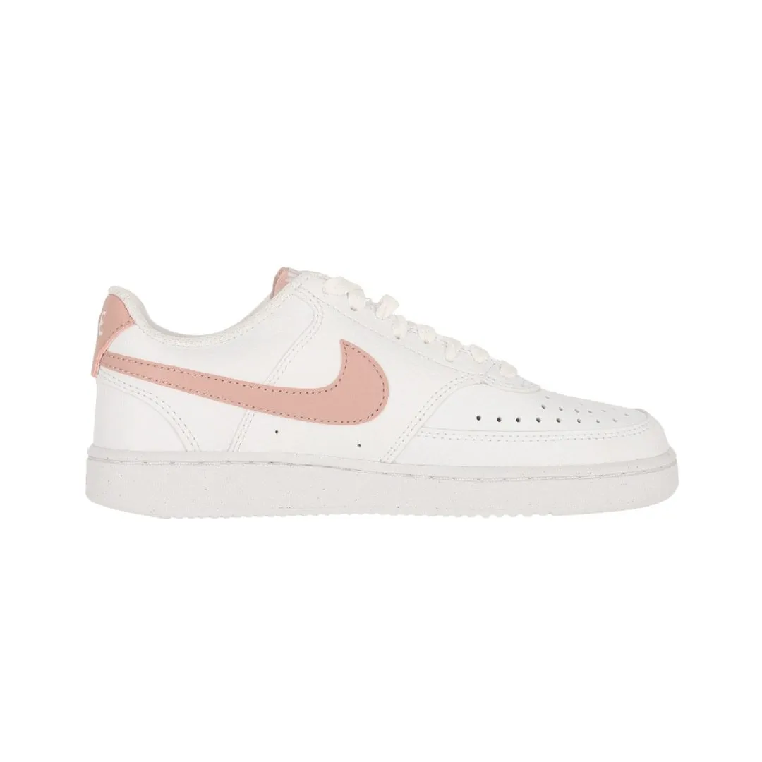 Zapatilla Nike Wmns Court Vision Low Next Nature White/Pink Oxford