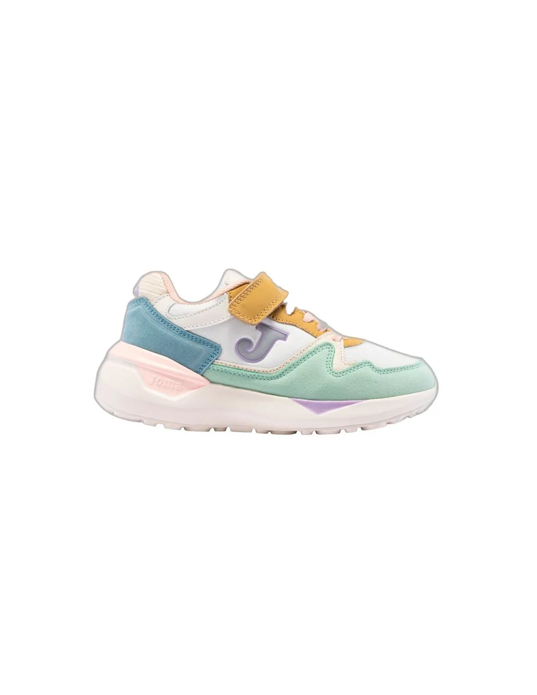Zapatillas Casual Joma 3080 2416 Beige Verde Mx Celeste Infantil