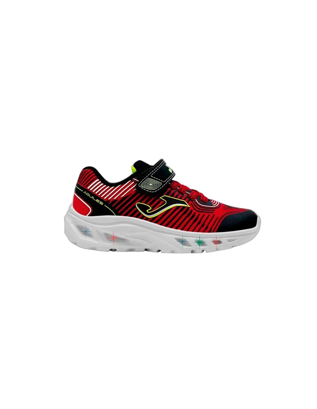 Zapatillas Casual Joma Aquiles 2406 Rojo Negro Infantil