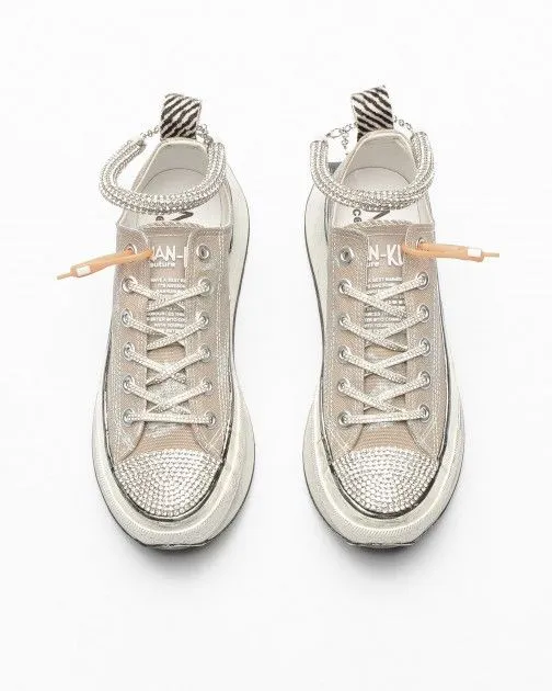 ZAPATILLAS DE PLATAFORMA NANKU COUTURE NB06 GRIS PARDO