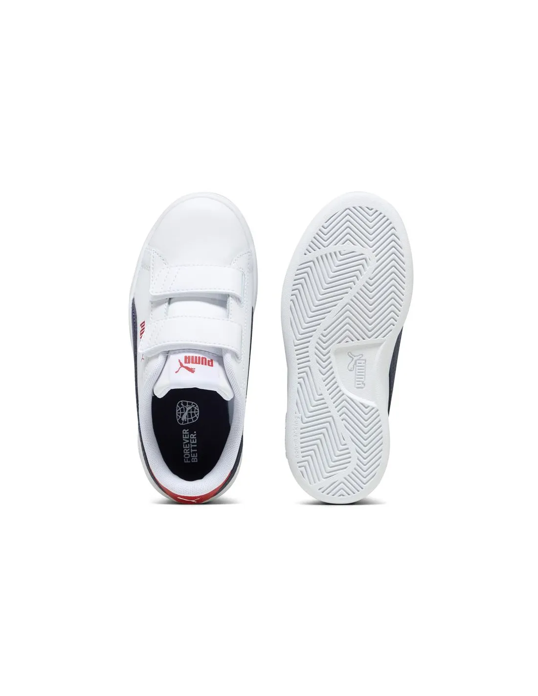 Zapatillas de Puma Smash 3.0 Infantil Blanco