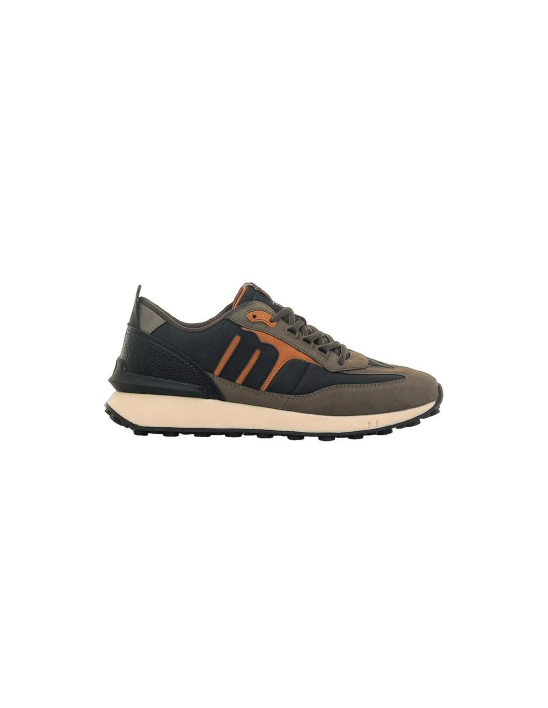 Zapatillas Mustang I Attitude Cato Taupe / Oxford Nylon B Negro Hombre
