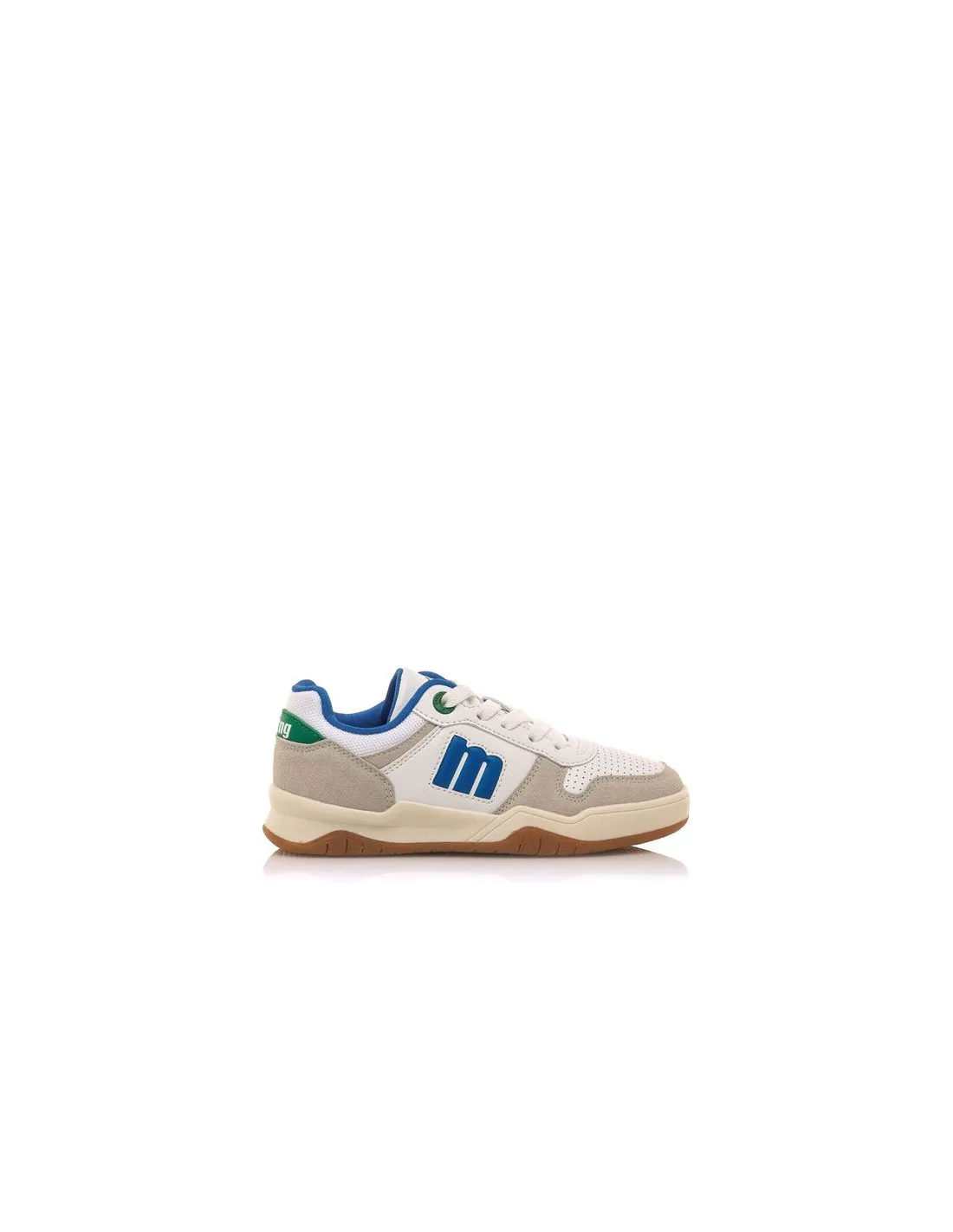 Zapatillas Mustang Pope Split Off White Action Pu Blanco Soto Verde Infantil