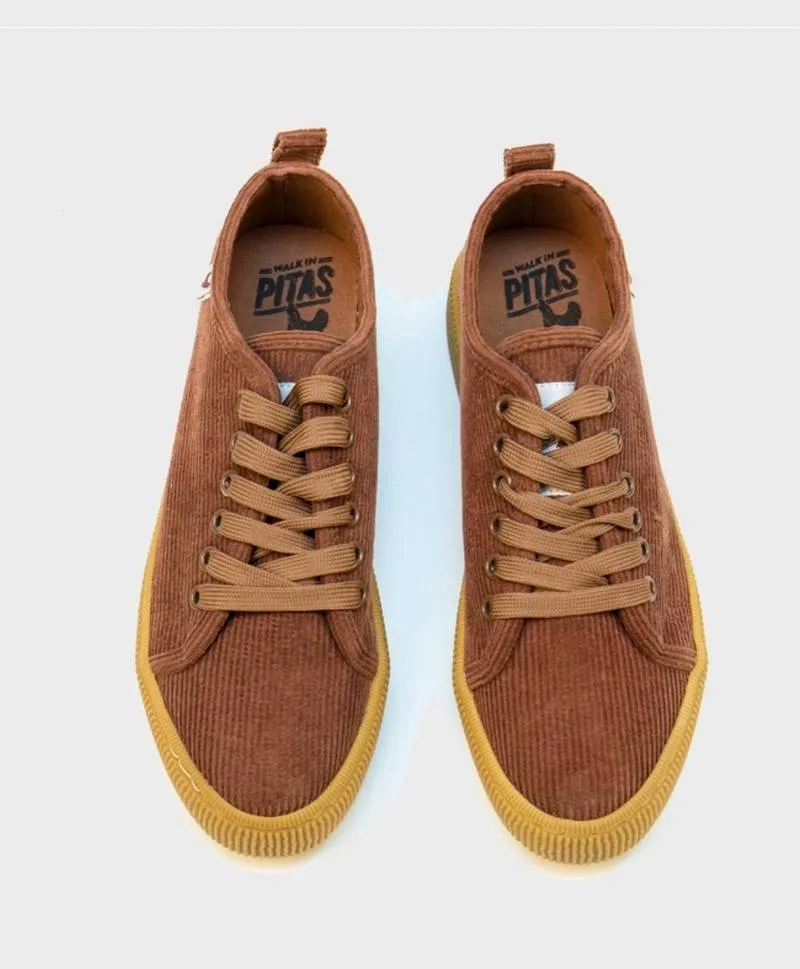 Zapatillas Plataforma Pana PITAS Camel Chica Mujer