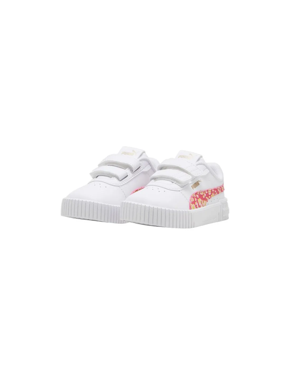 Zapatillas Puma Carina 2.0 Animal Up Blanco Infantil