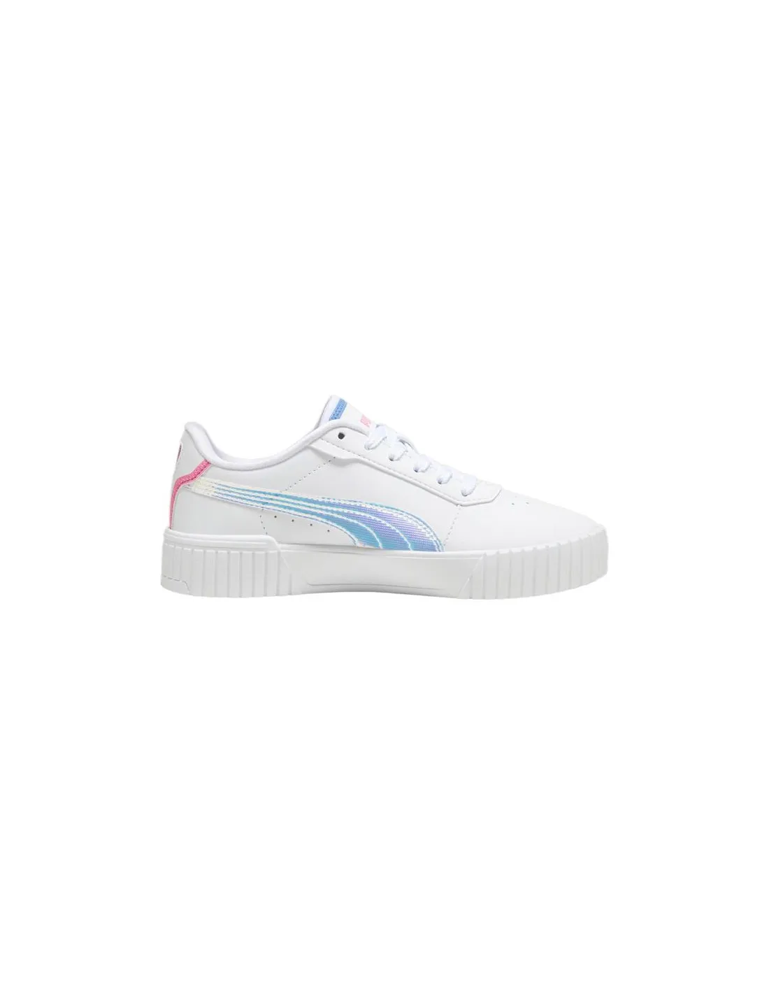 Zapatillas Puma Carina 2.0 Infantil Blanco Azul