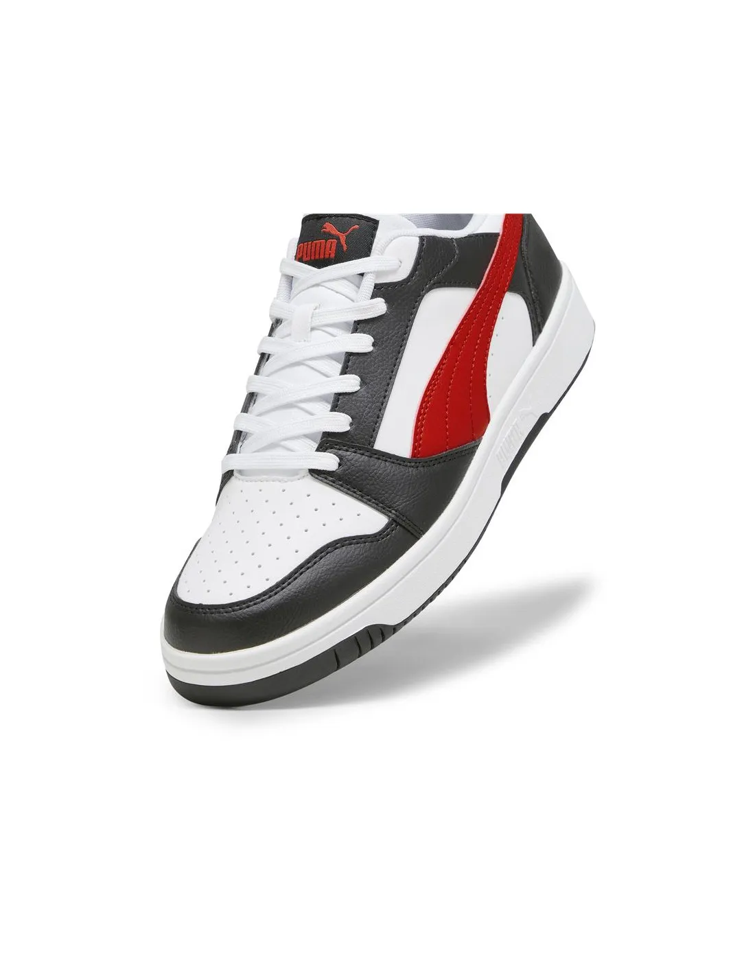 Zapatillas Puma Rebound V6 Low Hombre Negro/Blanco