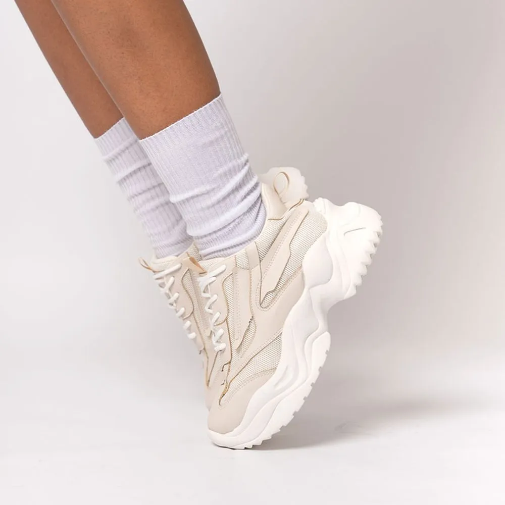 Zapatillas Urbanas Mujer Chunky Alessia Beige