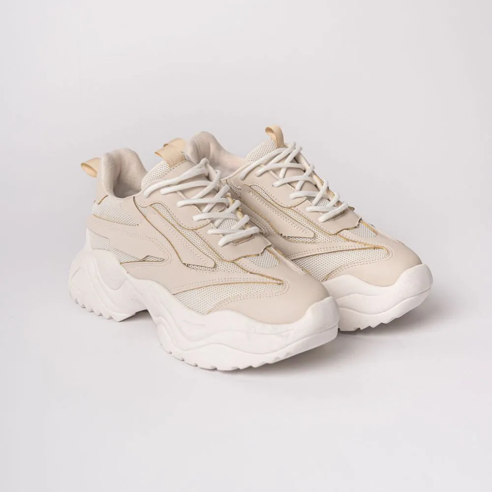 Zapatillas Urbanas Mujer Chunky Alessia Beige