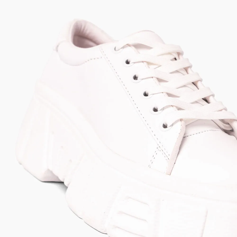Zapatillas Urbanas Mujer Chunky  Basic Blanco