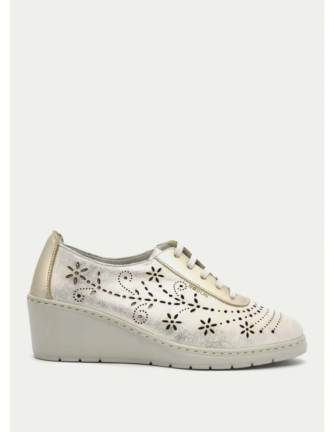 ZAPATO CASUAL NOTTON 113 PLATINO 