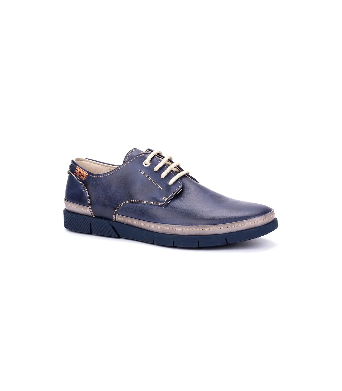 Zapato con cordones en color azul