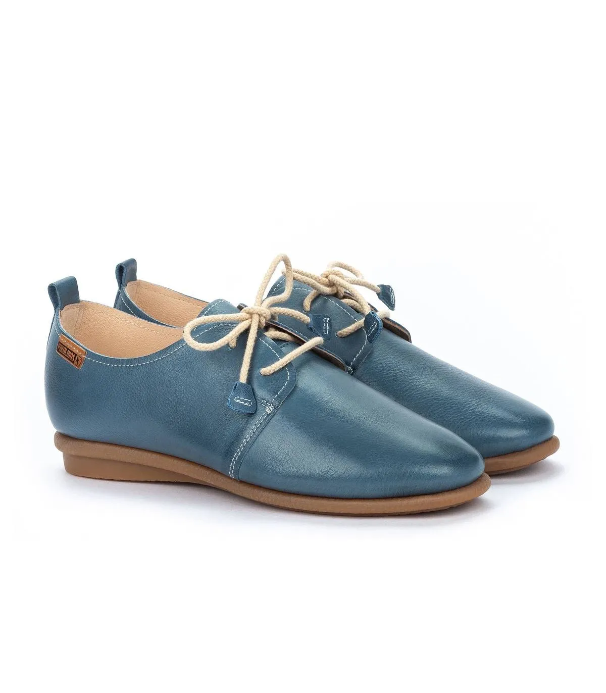 Zapato de piel en color azul marino