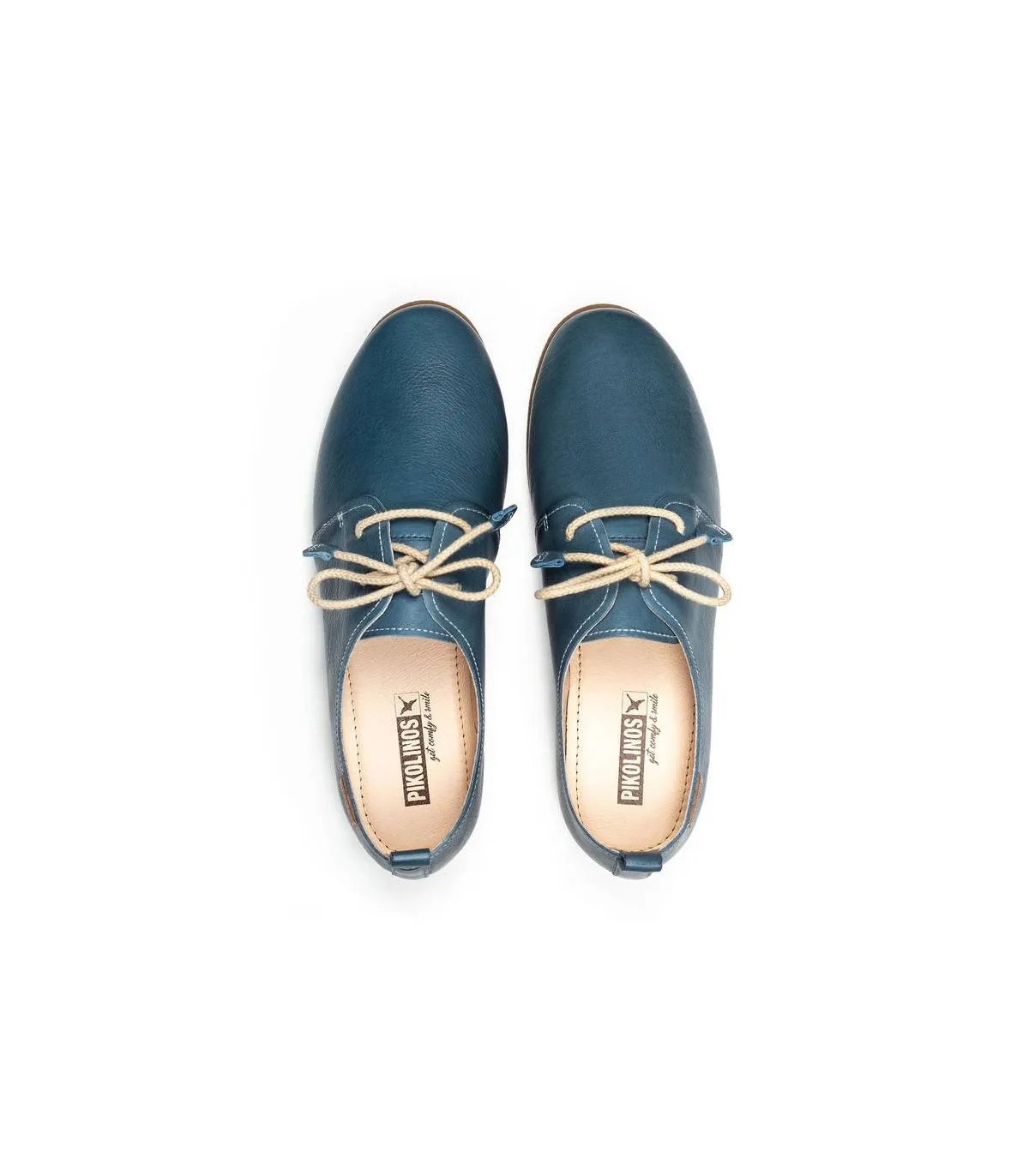 Zapato de piel en color azul marino