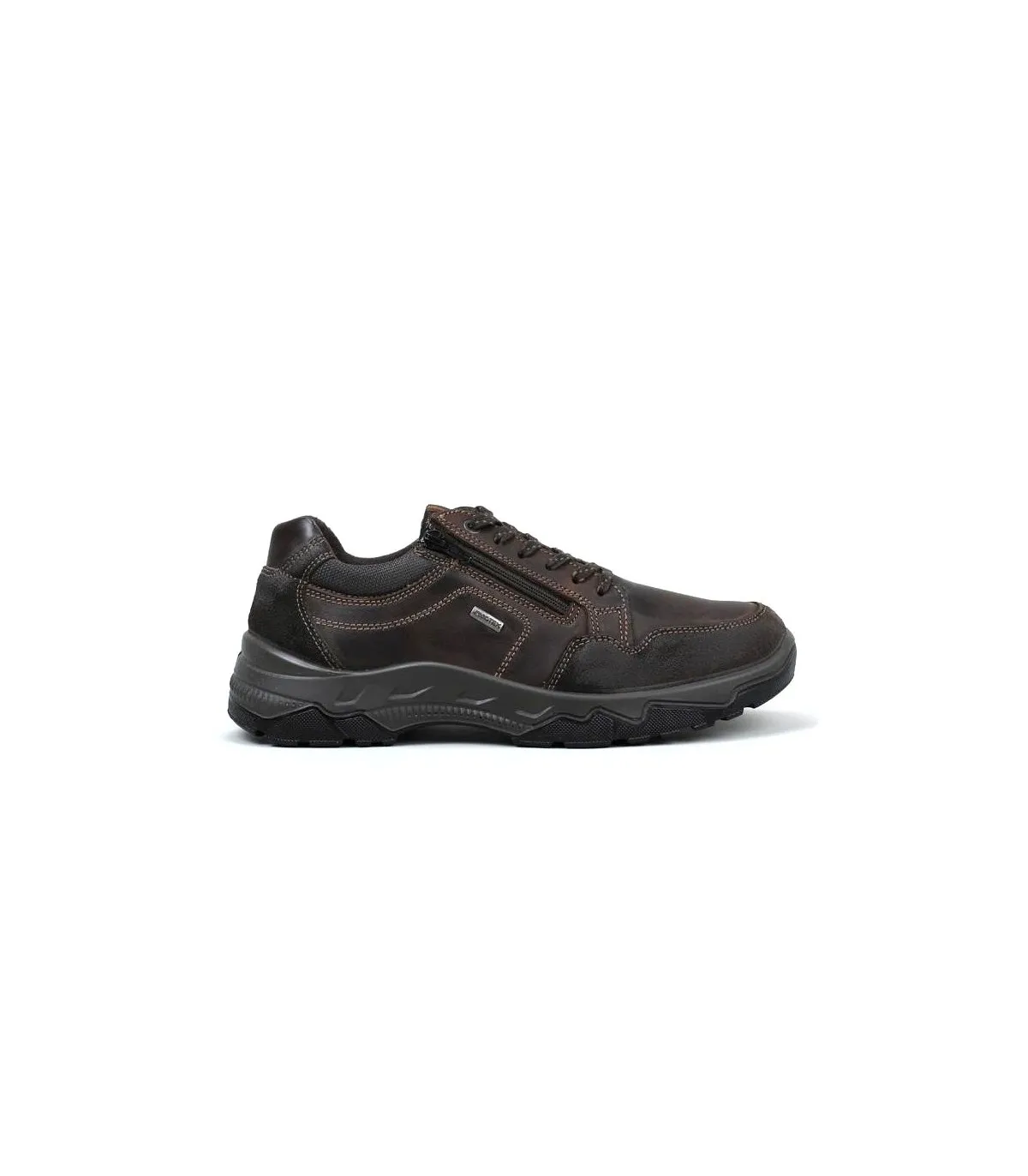 Zapato en piel nobuck de color café