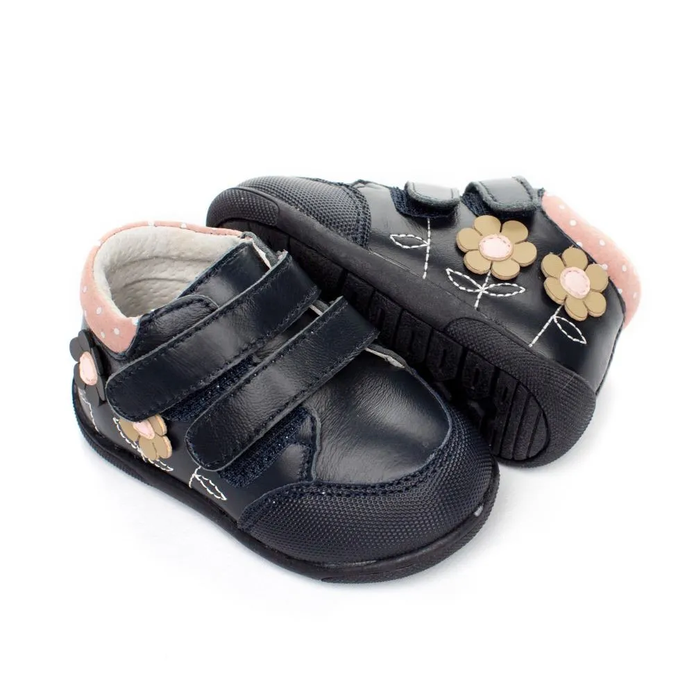 Zapato Niña Azul Marino Piel Primeros Pasos