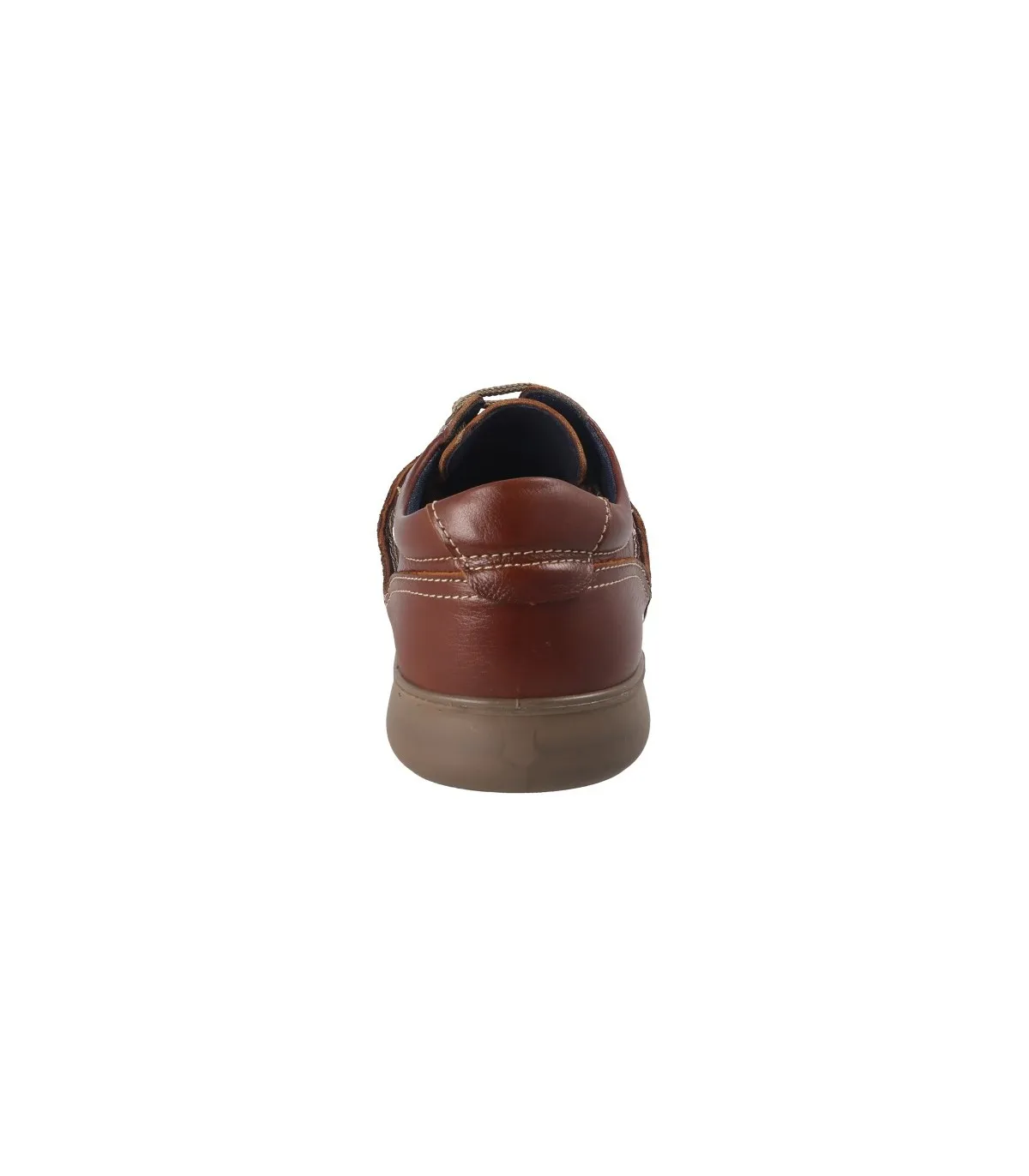 Zapatos de cordones para hombre en color coñac
