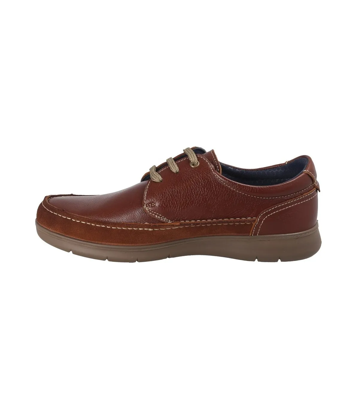 Zapatos de cordones para hombre en color coñac