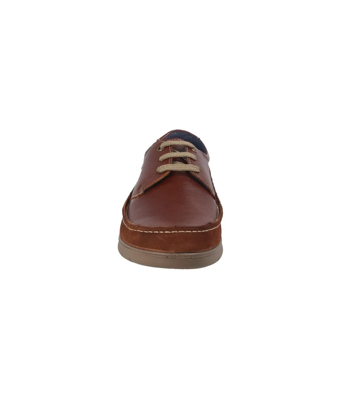 Zapatos de cordones para hombre en color coñac