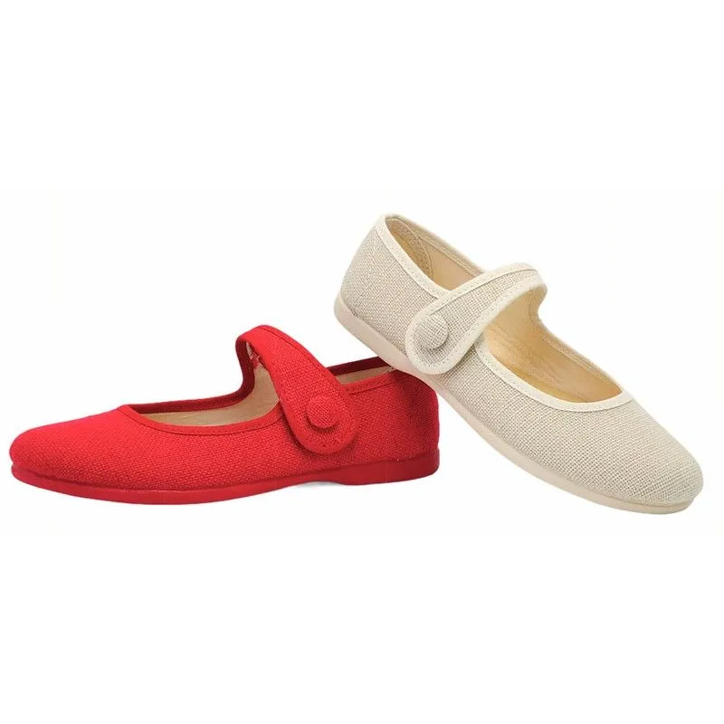 Zapatos de niñas en lino