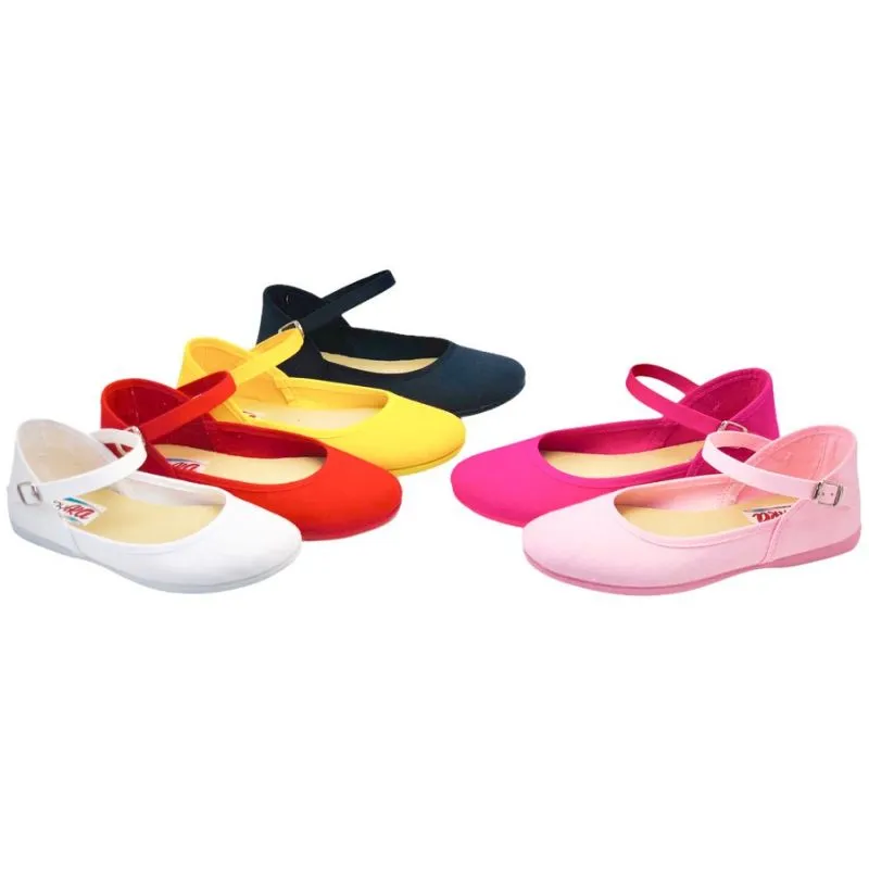 Zapatos niña de lona nacionales
